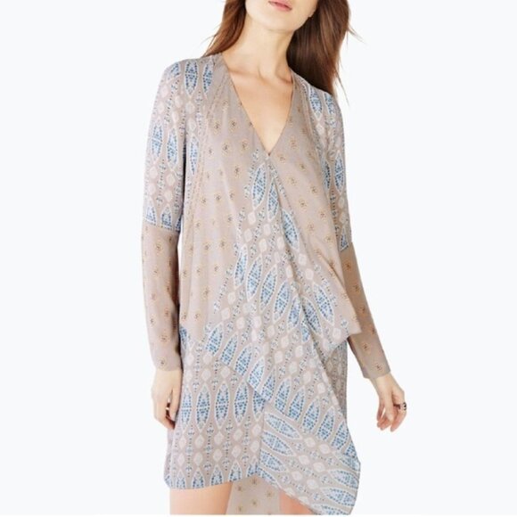 BCBGMaxAzria “Kyndal” Tapestry Print Dress XXS - Picture 2 of 5